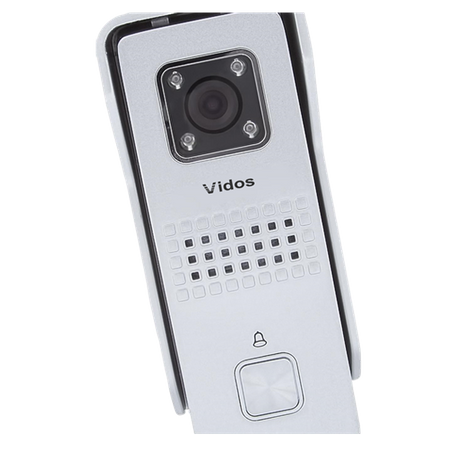 Vidos S6S stacja bramowa jednoabonentowa kamera dla systemów wideodomofonowych kolor srebrny