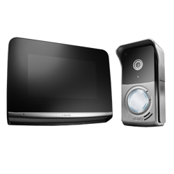 Somfy 1870703 zestaw wideodomofonowy V500 PRO io monitor i panel zewnętrzny z zasilaczem sieciowym