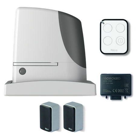 Nice RUN 1800 zestaw automatyki 230V do bram przesuwnych o wadze do 1800kg, z wbudowaną centralą sterującą BLUEBUS