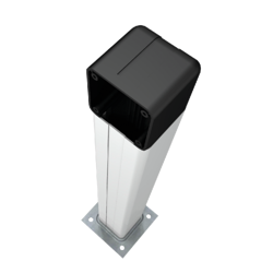 Came CSS aluminiowa kolumna do zamka o wysokości 1m, kolor srebrny