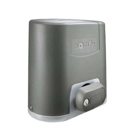 Somfy ELIXO 500 230 V RTS 1216452 Eco Comfort Pack zestaw automatyki do bram przesuwnych do 8 m i 500 kg, listwa