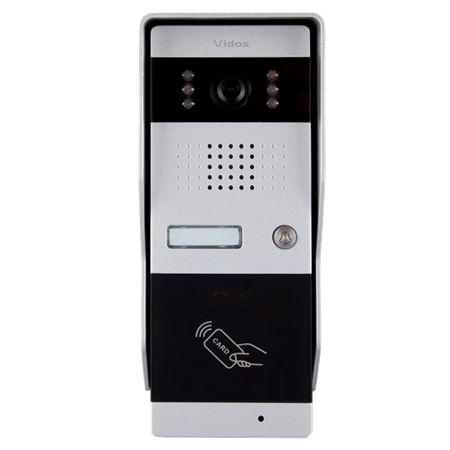 Vidos S50A jednoabonentowa stacja bramowa z wbudowanym czytnikiem RFiD