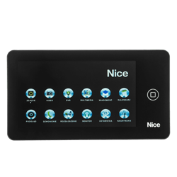 Nice PRO B monitor 7" wyświetlacz z czytnikiem kart micro SD i dotykowym ekranem w kolorze czarnym