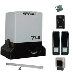 Faac 741 Delta 3 PREMIUM zestaw automatyki do bramy przesuwnej o wadze do 900kg zestaw z listwą
