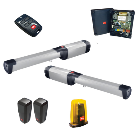 BFT PHOBOS BT KIT A25 zestaw automatyki do bram skrzydłowych o wadze do 400kg i długości skrzydła do 2,5m zestaw z lampą
