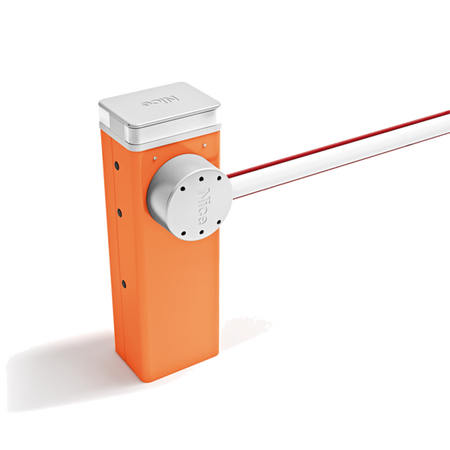 Nice M-BAR M7BAR szlaban elektromechaniczny do obiektów prywatnych, publicznych i zastosowań przemysłowych, o długości ramienia do 6m