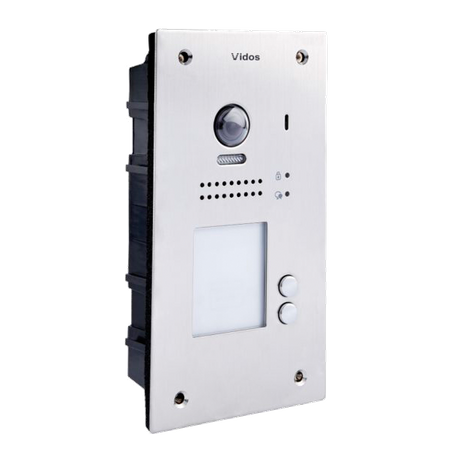 Vidos S1202A dwuabonentowa stacja bramowa wideodomofonu cyfrowego z wbudowanym czytnikiem zbliżeniowym Vidos DUO