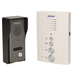 Orno OR-DOM-RE-914/W ELUVIO domofon. zestaw domofonowy jednorodzinny, bezsłuchawkowy, biały
