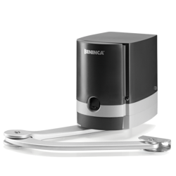 Beninca MBE 24 napęd 24V z wbudowaną centralą i z ramieniem łamanym do bramy skrzydłowej o długości skrzydła do 2,5m