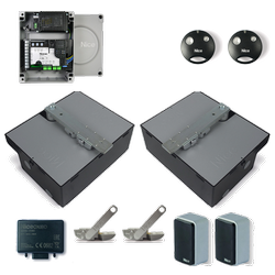Nice BIG FAB podziemny zestaw automatyki 24V do bram skrzydłowych o szerokości bramy do 10m, dla skrzydła o długości do 5m, zestaw z pilotami SMILO