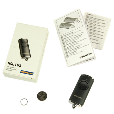 Pilot Hormann HSE 1 BS BiSecur 4511730 nadajnik 1-kanałowy czarny matowy
