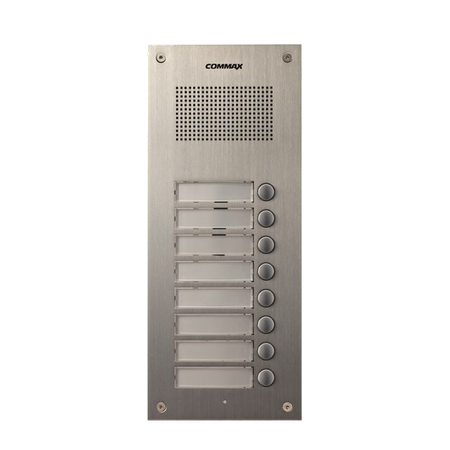 Commax Domofon wielorodzinny zestaw domofonowy stacja bramowa dla ośmiu abonentów DR-8UM + 8 unifonów DP-SS