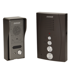 Orno OR-DOM-RE-914/B ELUVIO domofon, zestaw domofonowy jednorodzinny, bezsłuchawkowy czarny
