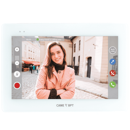 Came XTS XTS7LHSVKIT WiFi głośnomówiący zestaw wideodomofonowy 7” z czytnikiem breloków, obsługą z aplikacji Came AutomationBT i funkcją CameConnect