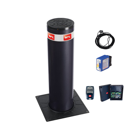 BFT STOPPY B 115/500 zestaw zapory drogowej 230V, średnica cylindra 115 mm, wysokość 500 mm zestaw z pętlą indukcyjną