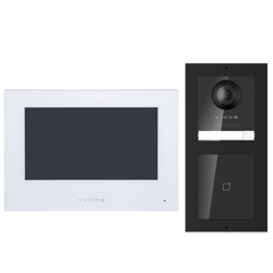 Wideodomofon Vidos ONE IP zestaw wideodomofonowy monitor M2010W + natynkowa stacja bramowa S2102-EM z czytnikiem zbliżeniowym RFID