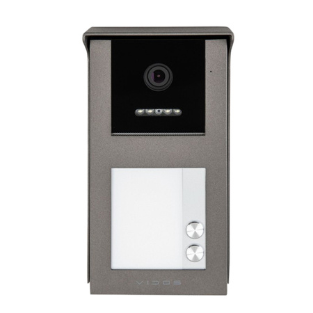 Vidos S101-2 dwuabonentowa stacja bramowa przeznaczona do pracy w systemach IP
