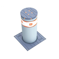 BFT DAMPY B 219/700 LI zapora drogowa ze stali nierdzewnej z oświetleniem LED, średnica cylindra 220 mm, wysokość 700 mm