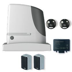 Nice RUN1800 SMILO zestaw automatyki 230V do bram przesuwnych o ciężarze do 1800kg z wbudowaną centralą sterującą BLUEBUS