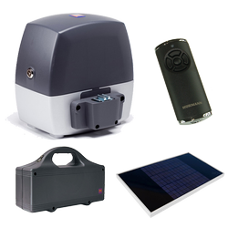 Hormann LineaMatic Akku-Solar zestaw automatyki z akumulatorem i modułem solarnym do bram przesuwnych o szerokości do 6 m i ciężarze do 200 kg