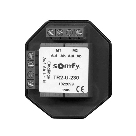 Somfy 1822099 TR 2/GR-2 sterownik grupowy dla dwóch siłowników P/T