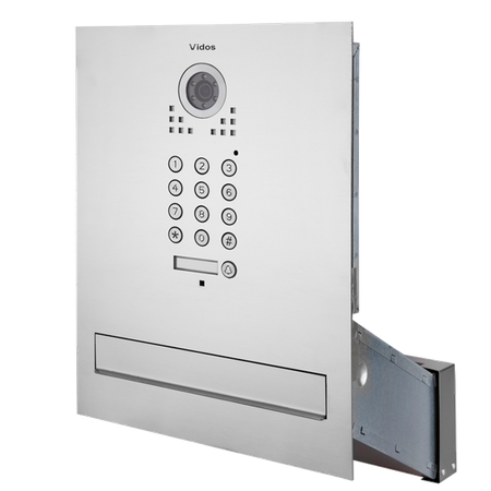 Vidos zestaw wideodomofonowy monitor M670W + stacja bramowa ze skrzynką na listy S561D-SKM