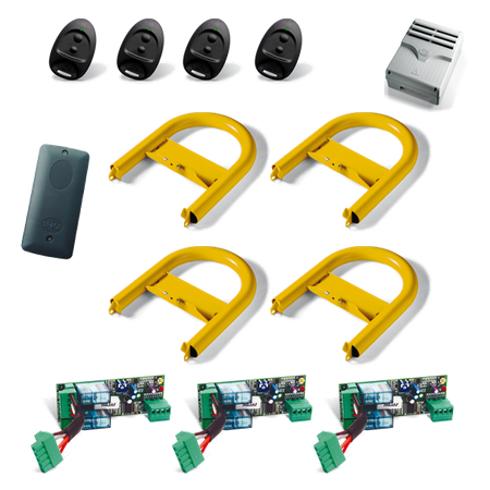 Came Unipark unip x 4 + ARK1 x 4 blokada parkingowa w pełnej opcji na 4 auta