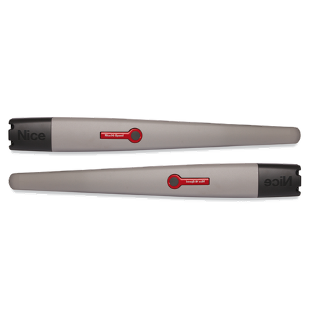 Nice TOONA TO6024HS HI-SPEED zestaw automatyki 24V do bram skrzydłowych o szerokości bramy do 12m, dla skrzydła o długości do 6m, zestaw z dwoma pilotami i lampą