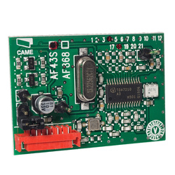 Came radio AF43S odbiornik radiowy, karta częstotliwości stosowania wyłącznie w płytach i centralach sterujących Came