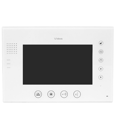 Vidos M670W-S2 wideodomofon analogowy, monitor głośnomówiący z ekranem LCD 7"