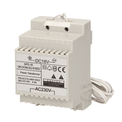 Orno OR-DOM-SG-918ZD zasilacz na szynę DIN 18VDC/0,5A do domofonów z serii SAGITTA