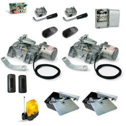 Came Frog-AE zestaw automatyki 230V do bramy skrzydłowej o szerokości bramy do 7m, dla skrzydła o długości do 3,5m, zestaw z lampą