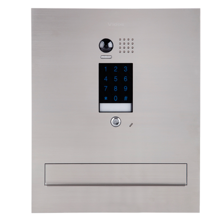 Vidos S1401D-SKM skrzynka na listy z wideodomofonem z wbudowanym zamkiem szyfrowym