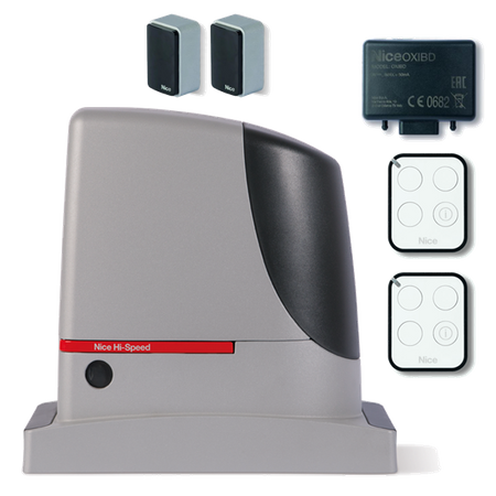 Nice RUN 1200HS HI-SPEED zestaw automatyki 24V do bram przesuwnych o ciężarze do 1200kg