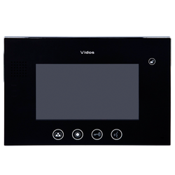Vidos M670B wideodomofon analogowy, monitor głośnomówiący z ekranem LCD 7"