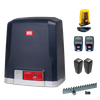 BFT DEIMOS ULTRA BT KIT A600 zestaw automatyki do bramy przesuwnej o wadze do 600 kg 24V zestaw z 2 pilotami, lampą i listwą