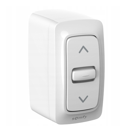 Somfy 1800511 Inis WT przełącznik roletowy z podtrzymaniem z natynkową puszką montażową