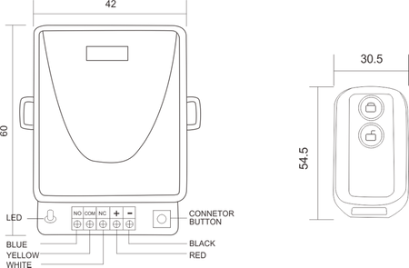 Scot RC-112A radiolinia 1-kanałowa z pilotem, obsługa do 30 nadajników