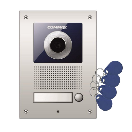 Commax wideodomofon monitor 4,3" CDV-43K2 + kamera DRC-41UN/RFID z czytnikiem kart i breloków