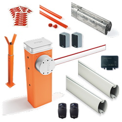 Nice M-BAR M7BAR szlaban elektromechaniczny do obiektów prywatnych, publicznych i zastosowań przemysłowych, o długości ramienia do 6m, do pracy bardzo intensywnej