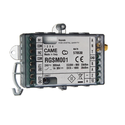 Came RGSM001 Bramka GSM z rozszerzeniem radiowym dla systemów Came CONNECT 806SA-0010