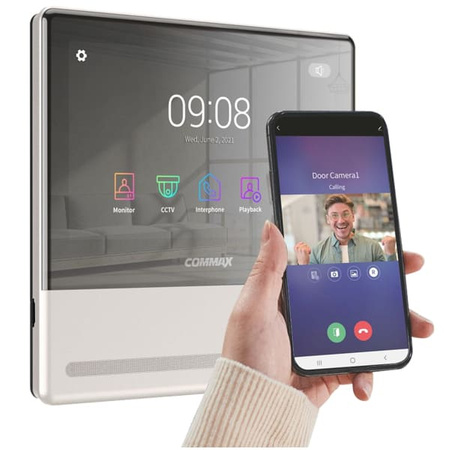 Commax CDV-70QT PEARL monitor 7" głośnomówiący Smart HD Mirror