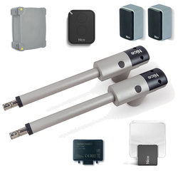 Nice TOO 3000 zestaw automatyki 230V do bram skrzydłowych o szerokości bramy do 6m, dla skrzydła o długości do 3m i ciężarze do 300kg z lampą sygnalizacyjną