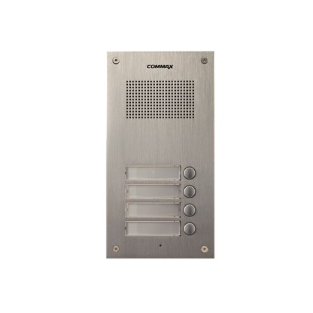 Commax Domofon wielorodzinny zestaw domofonowy stacja bramowa dla czterech abonentów DR-4UM + 4 unifony DP-SS