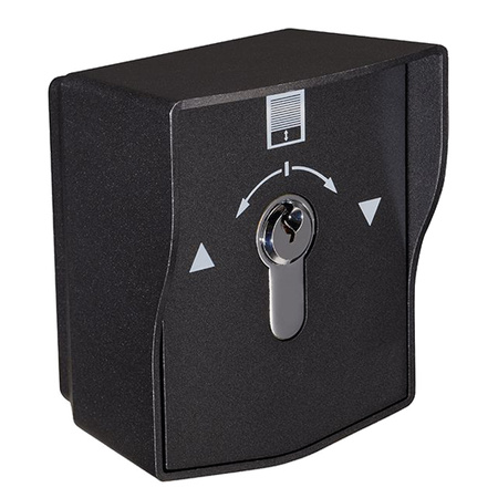 Scot KS-3RW metalowy przełącznik kluczykowy do rolet, natynkowy, zewnętrzny