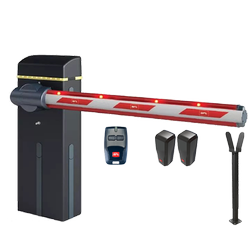 BFT MICHELANGELO BT A 60 U szlaban elektromechaniczny 24 V z ramieniem tubowym 6 m i wbudowaną centralą zestaw 2