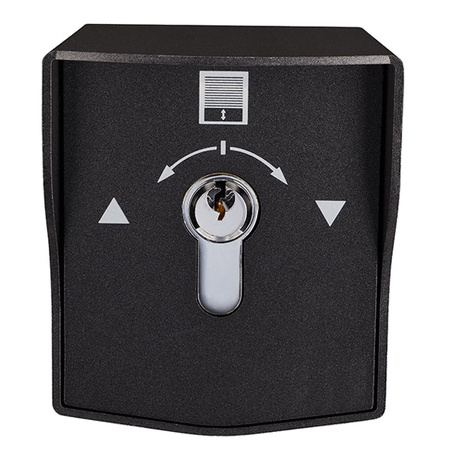 Scot KS-3RW metalowy przełącznik kluczykowy do rolet, natynkowy, zewnętrzny