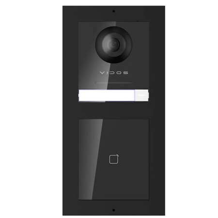 Wideodomofon Vidos ONE IP zestaw wideodomofonowy monitor M2010 + natynkowa stacja bramowa S2102-EM z czytnikiem zbliżeniowym RFID