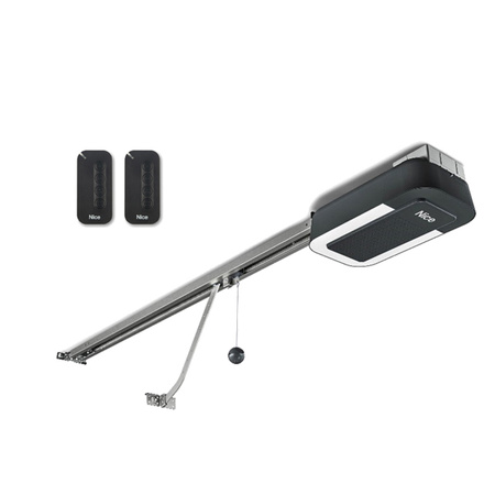 Nice SPIDER 800 MYGO WiFi SPR32BDWKCE zestaw automatyki do bram garażowych o powierzchni bramy do 11,4m² i wysokości do 260 cm, 800N, wbudowany moduł WiFi, szyna z paskiem