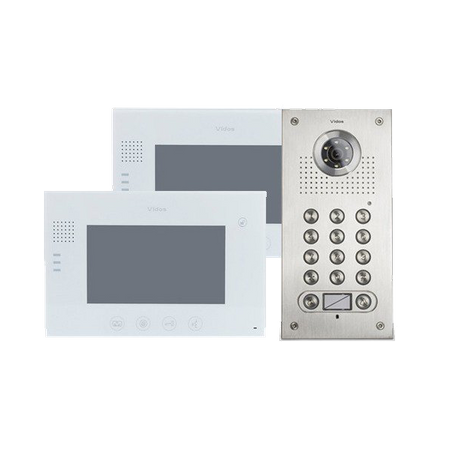 Vidos zestaw wideodomofonowy 2 monitory M670W + kamera S562D